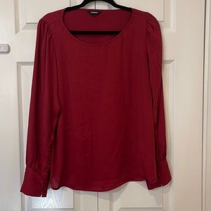 Express burgundy/maroon blouse